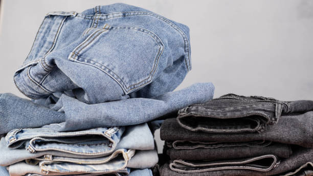 istock Jeans. Modern, youth women's denim trousers. 2006918988