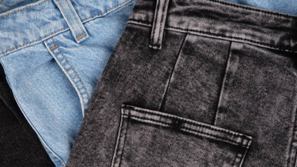 Jeans. Modern, youth women's denim trousers.