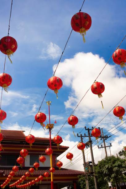 istock The sky is decorated with lanterns during New Year in the temple yard 2006945630
