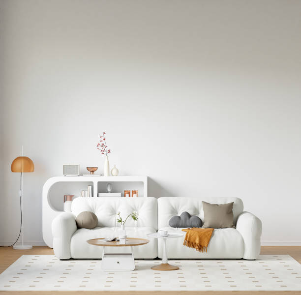 istock Interior Living Room Wall Mockup 2006957525
