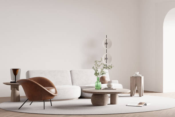 istock Interior Living Room Wall Mockup 2006959845