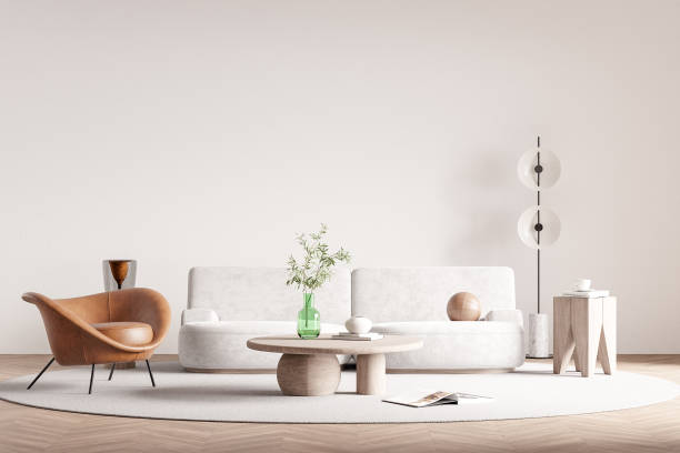 istock Interior Living Room Wall Mockup 2006959956