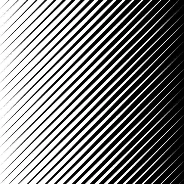 Vector illustration of Half tone gradient background with diagonal stripes
