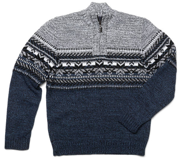 istock Kids Half-Zip Nordic Sweater on White Background 2007133873