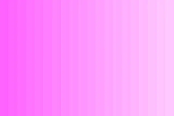 Vector illustration of Pink abstract gradient background decomposed into vertical color lines