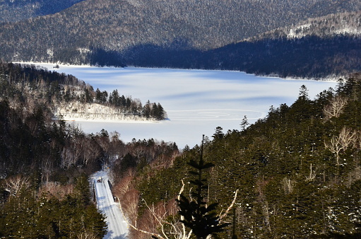 Lake Shikaribetsu is located in Tokachi subprefecture, Eastern Hokkaido, Japan. It’s hidden up deep in the Daisetsuzan mountains in the middle of the Shikaribetsu volcanic group at an elevation of 810 meters (2,658 feet), which makes it the highest altitude lake in Hokkaido.