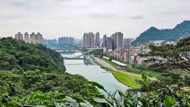 istock Aerial view of Bitan Lake on a cloudy day 2007169837