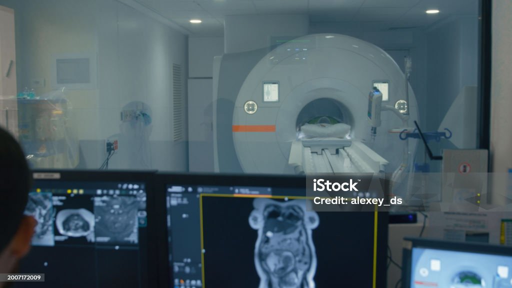 Mri Testing Process Mri Diagnostic Process Stock Photo - Download Image Now - Analyzing ...