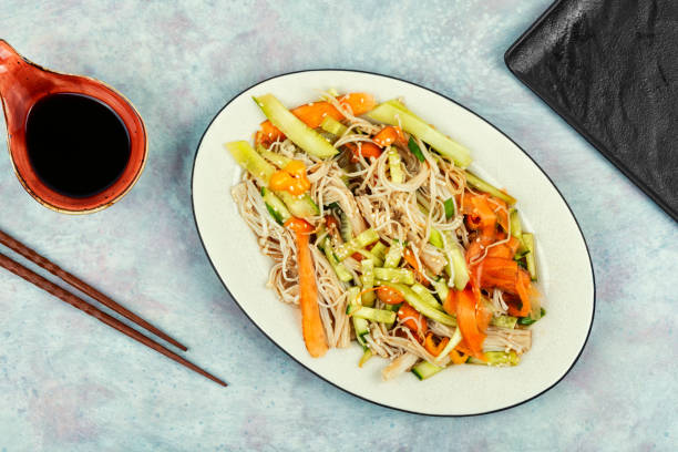 istock Chinese salad with enoki mushrooms. 2007200643