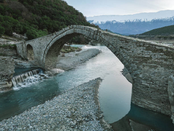 istock Old stone bridge in Albania 2007269936