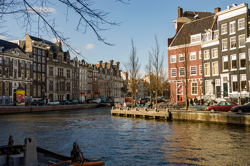 Dutch culture: Canal houses in Amsterdam, The Netherlands