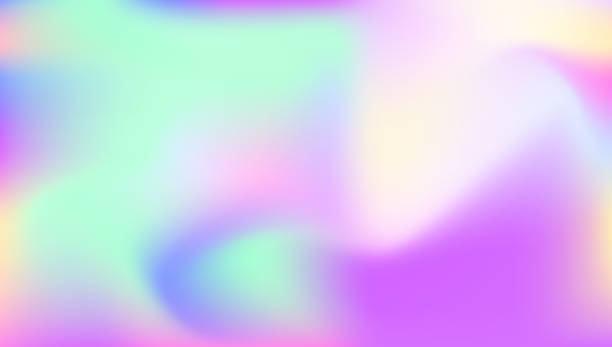 istock Hologram Background. Trendy Fluid. Neon Futuristic Invitation. Pearlescent Gradient. Iridescent Gradient. Purple Blur Texture. Graphic Mesh. Soft Vector. Blue Hologram Background 2007345342