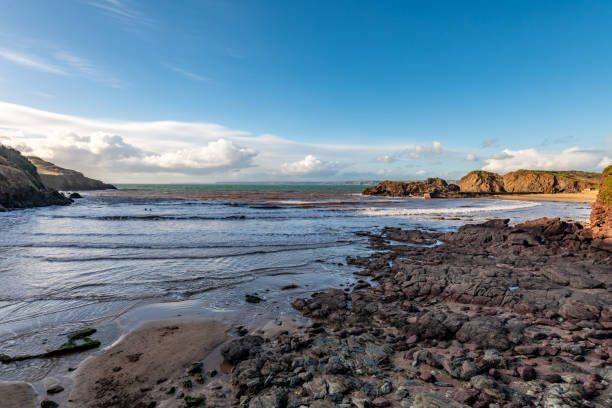Rocky shoreline at Hope Cove in Devon