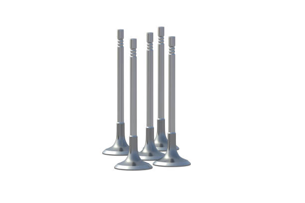 istock Set of many engine valves isolated on white background. 3d render 2007391866
