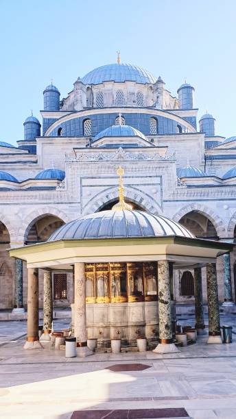 i̇stanbul, moschea storica - former famous place east architecture foto e immagini stock