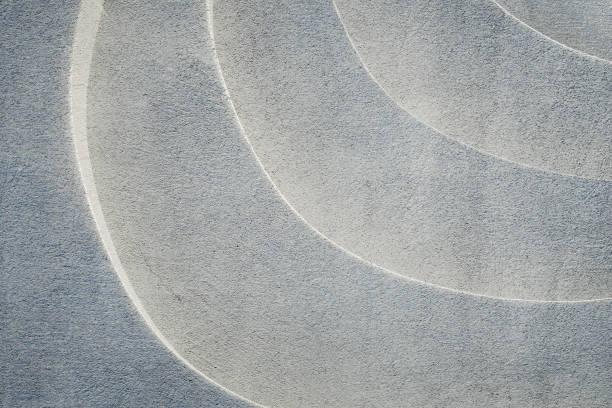 istock Empty circular concrete staircase ground background.Stock photo 2007421220