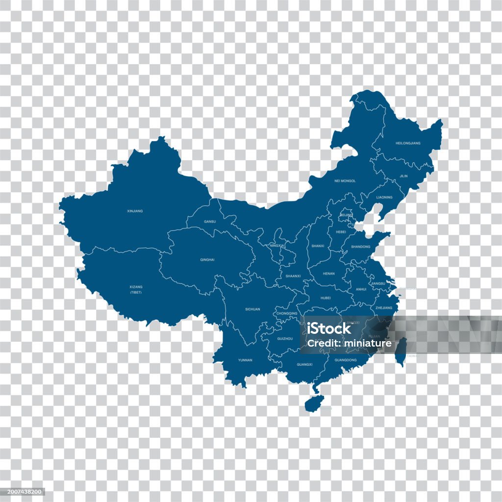 Chinese Map Vector China Map Stock Illustration - Download Image Now - Abstract, Asia ...