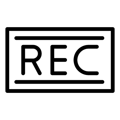 Record Vector Icon Design Illustration