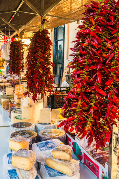 istock Market place with cheeses and spices. 2007539626