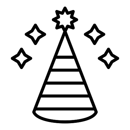 Party Hat Icon Style