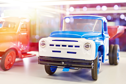 Toy retro car truck vintage