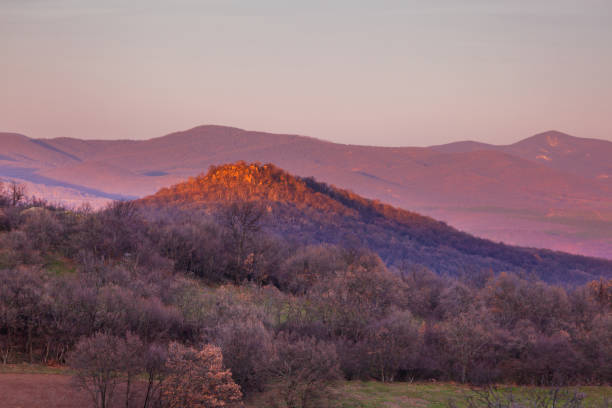 istock Beautiful natural landscape on sunset with mountains 2007605634