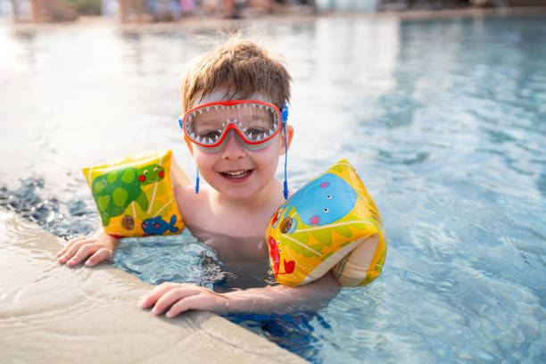 istock Little boy enjoying a day at the swimming pool 2007627837