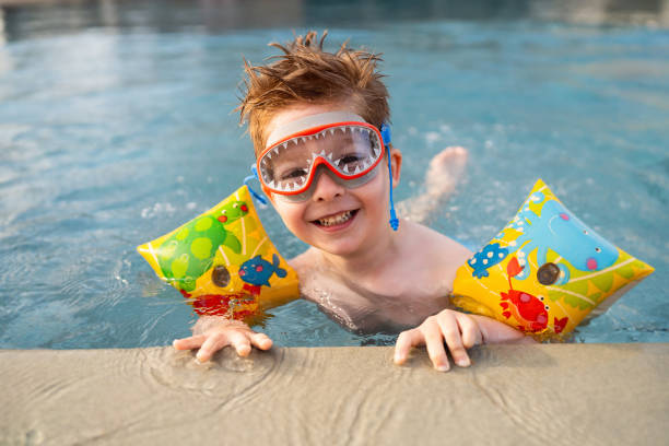 istock Little boy enjoying a day at the swimming pool 2007629447