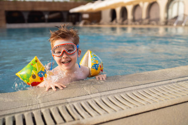 istock Little boy enjoying a day at the swimming pool 2007630162