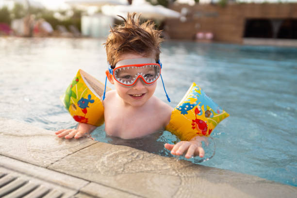 istock Little boy enjoying a day at the swimming pool 2007630492