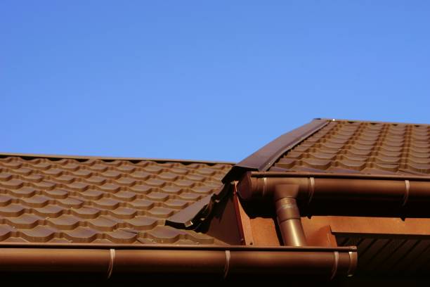 istock brown tiled roof in blue sky on a sunny day 2007639466