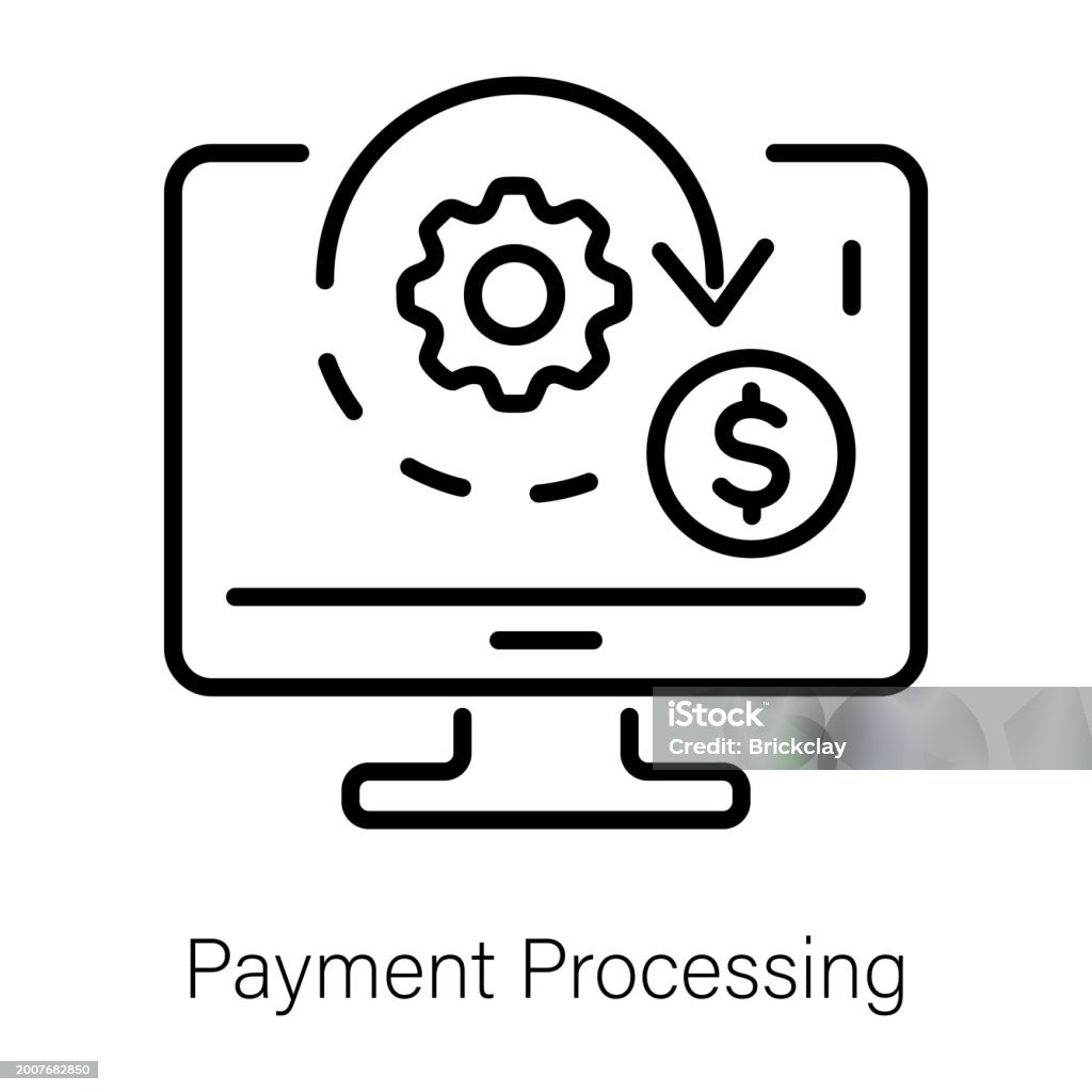 Payment Processing Stock Illustration - Download Image Now - Credit ...