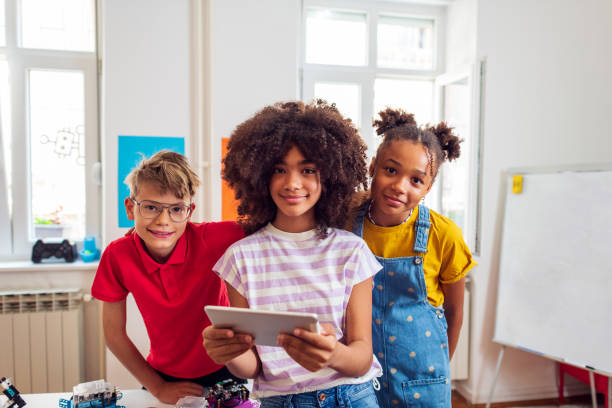 istock Group of mixed race kids at the primary school 2007694409