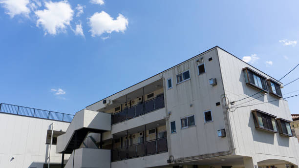 istock Landscape with blue sky and apartment 2007713969