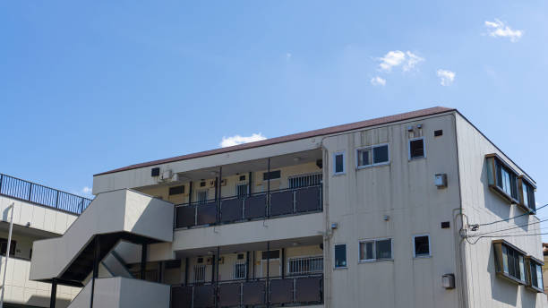 istock Landscape with blue sky and apartment 2007716634