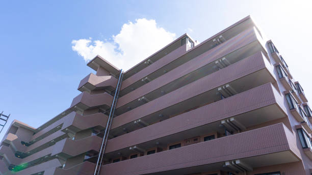 istock Landscape with blue sky and apartment 2007716639