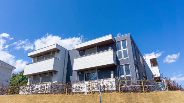istock Landscape with blue sky and apartment 2007719813