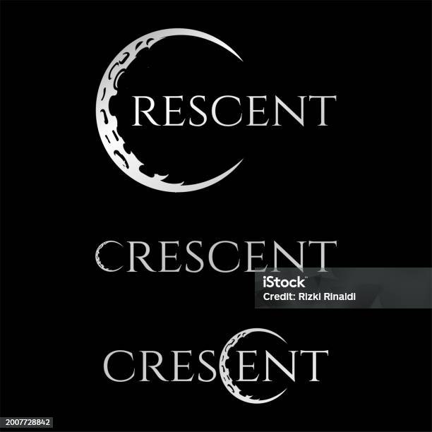 Crescent R Letter Initial C For Crescent Moon Letter Text Word Font Type Typography ...