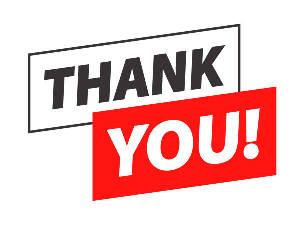 thank you - banner template. isolated on the white background. vector illustration - thank you background 幅插畫檔、美工圖案、卡通及圖標