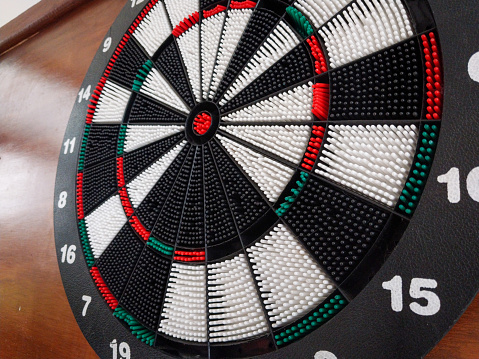 Dart Board with numbers