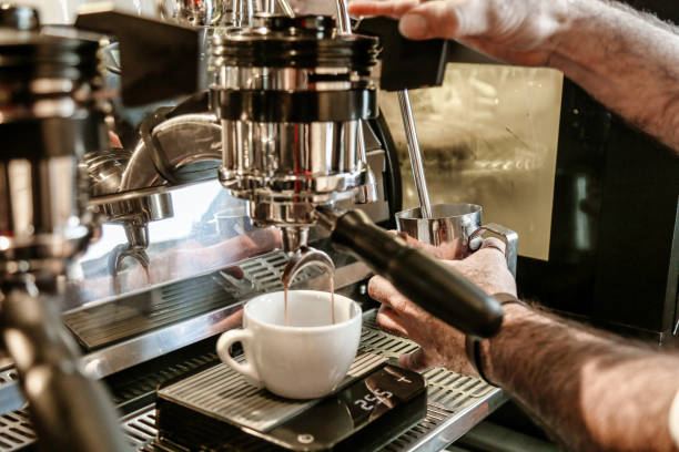 istock Man Making Coffee With French Press at Home 2007839188