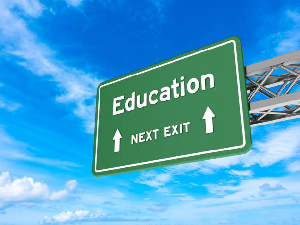 istock Highway sign with EDUCATION on Sky 2007842060
