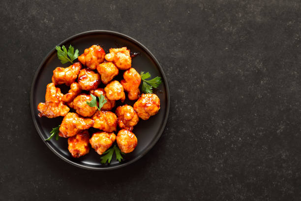 istock Sweet chili cauliflower wings on plate 2007862464