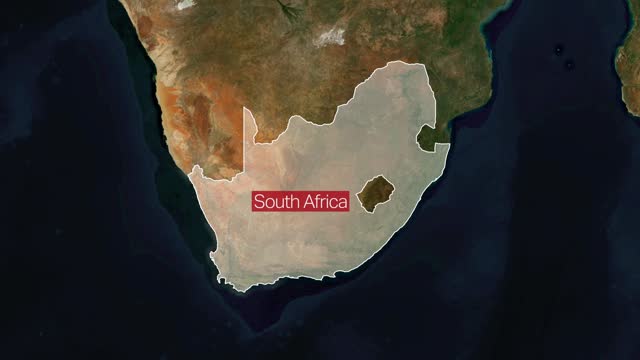 South Africa - Explorer: Country Identification Maps stock video