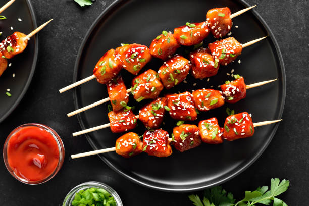 istock Teriyaki chicken skewers 2007904146