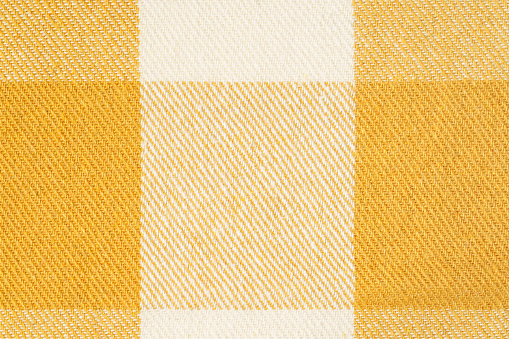 Yellow and white tablecloth pattern
