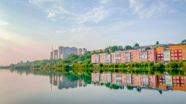 istock Colorful buildings on the bank 2007951608