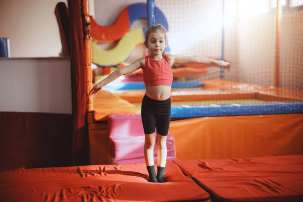 istock Happy girl during corrective gymnastics 2007961017