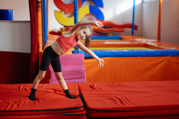 istock Happy girl during corrective gymnastics 2007963189