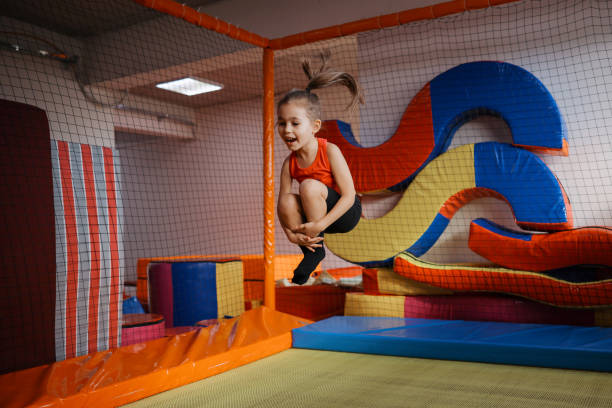 istock Happy girl during corrective gymnastics 2007964775